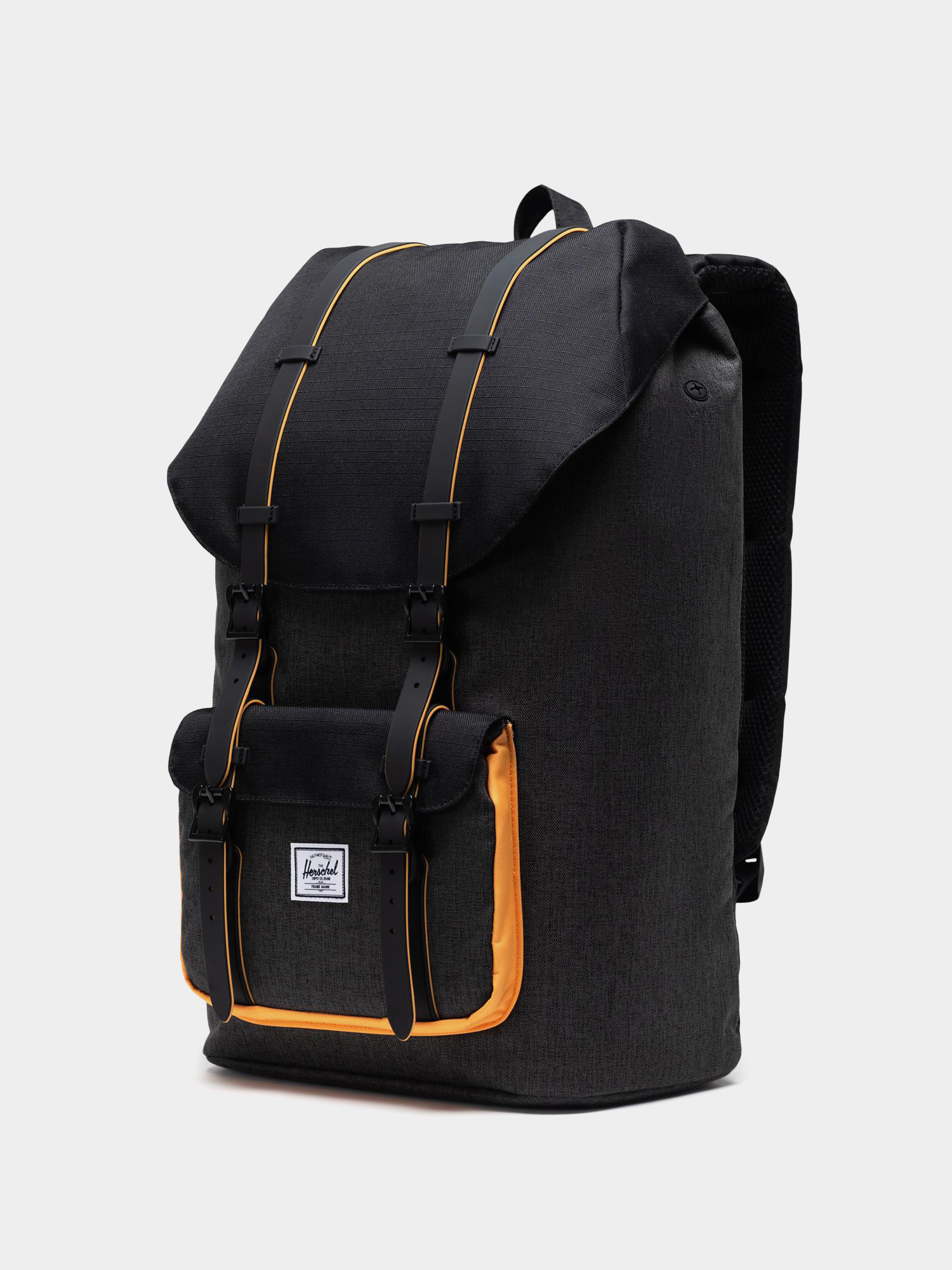 Plecak Herschel Supply Co. Little America (black crosshatch/black/blazing orange)