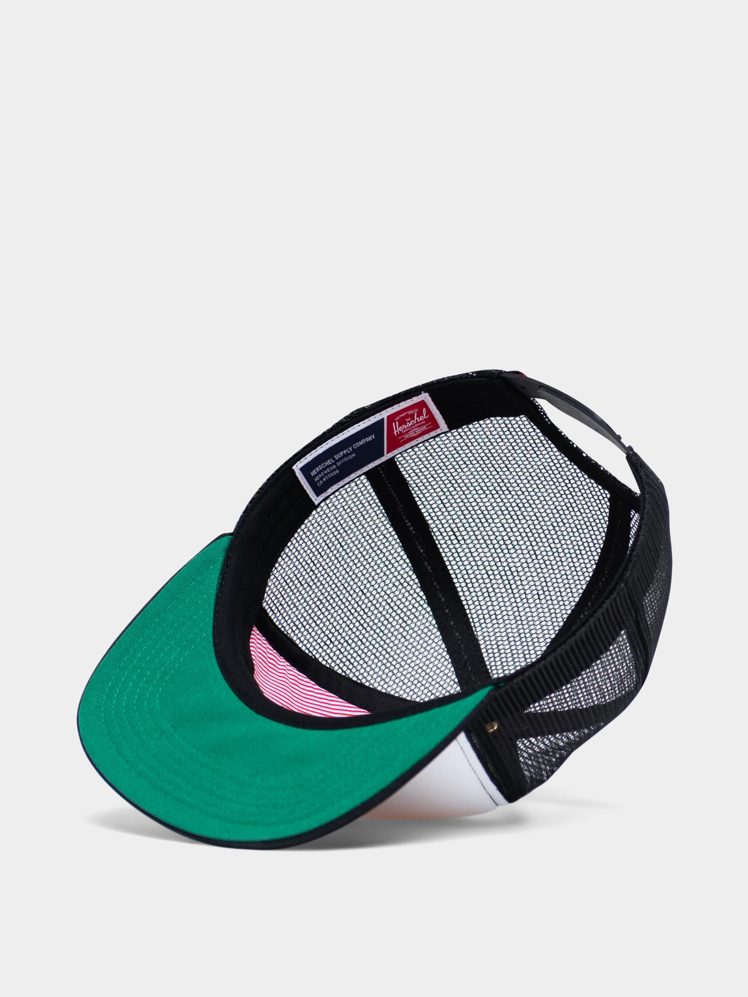 Czapka z daszkiem Herschel Supply Co. Whaler ZD (mesh white/black)