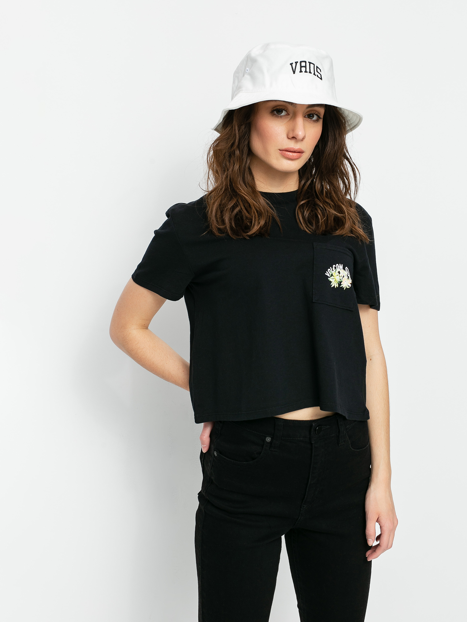 T-shirt Volcom Pocket Dial Wmn (black)