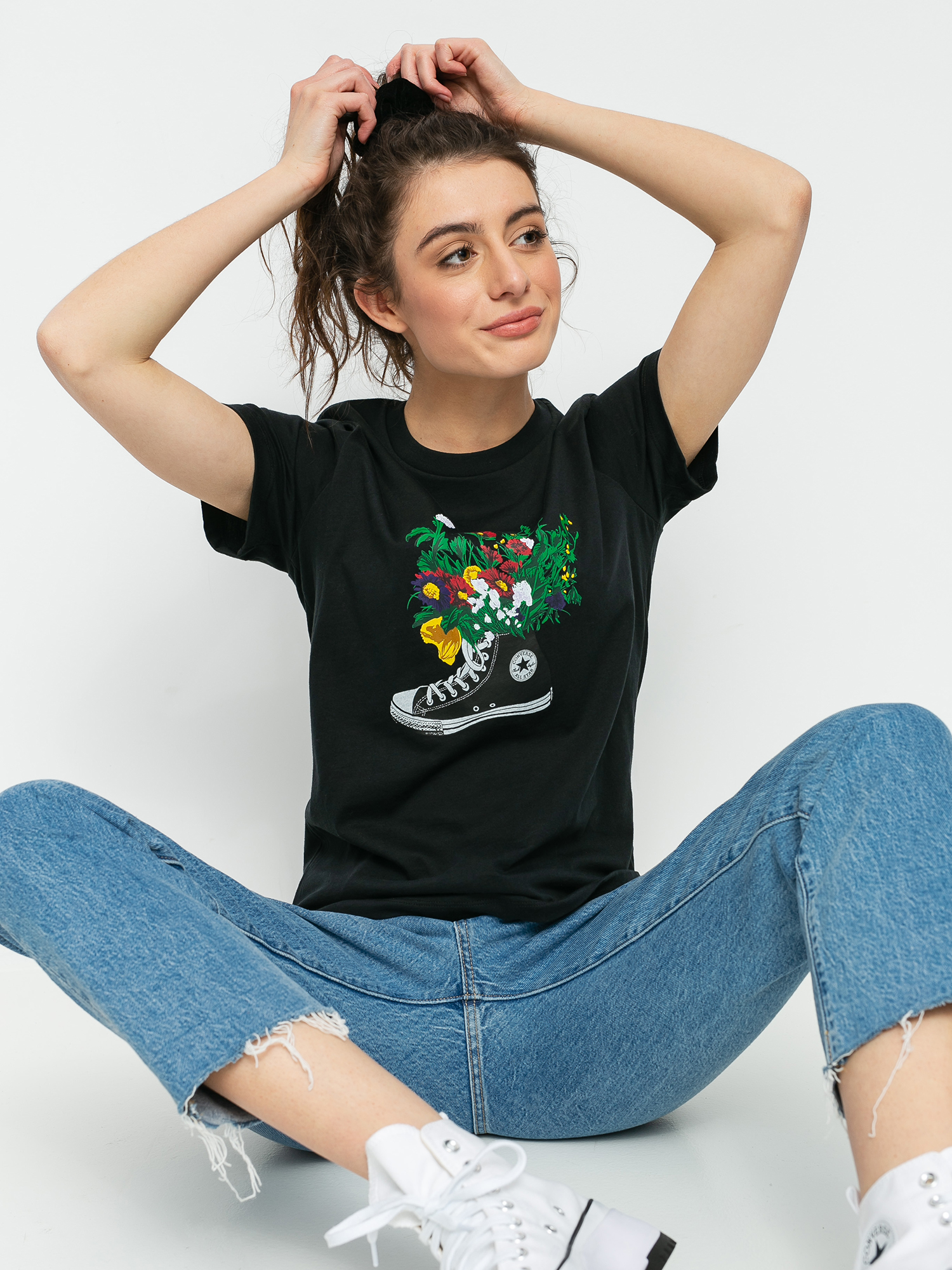 T-shirt Converse Flowers Are Blooming Wmn