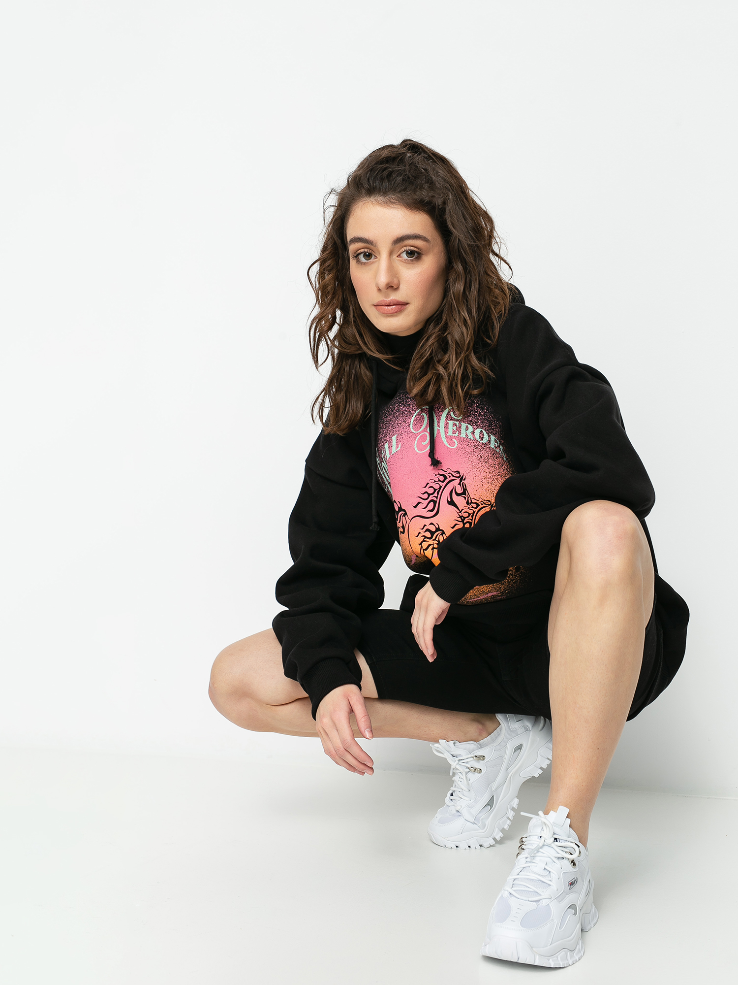 Bluza z kapturem Local Heroes Oversized HD Wmn (black)