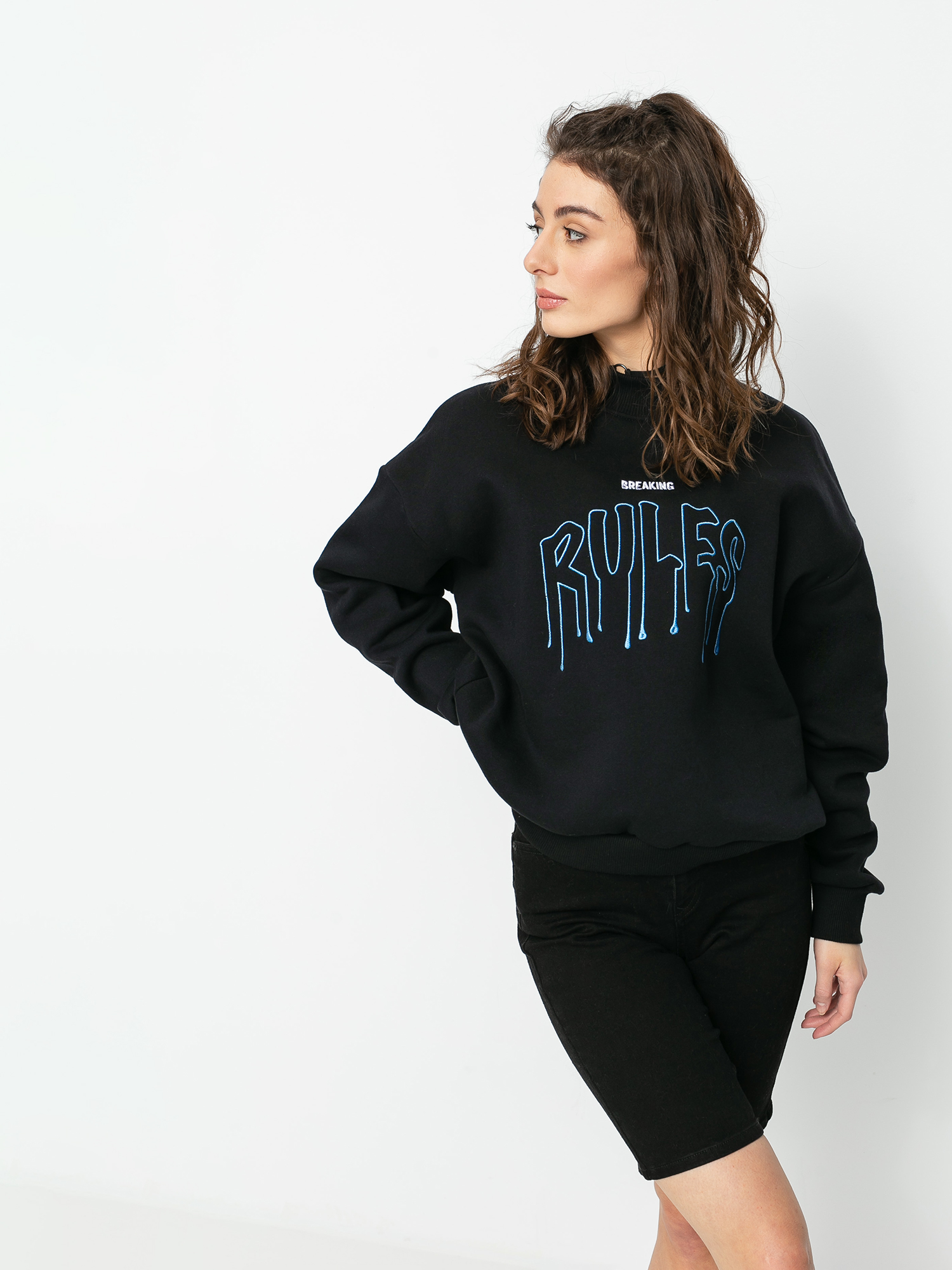 Bluza Local Heroes Breaking Rules Turtleneck Wmn (black)