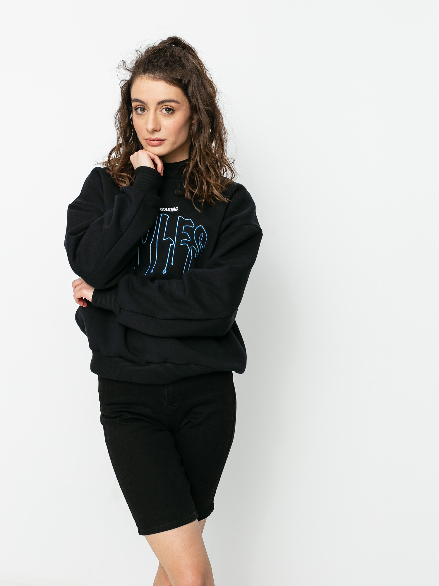 Bluza Local Heroes Breaking Rules Turtleneck Wmn (black)
