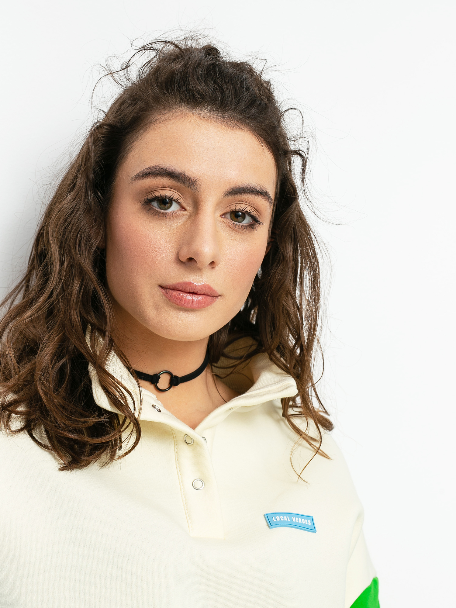 Bluza Local Heroes Grass & Sky Turtleneck Wmn (cream/blue/green)