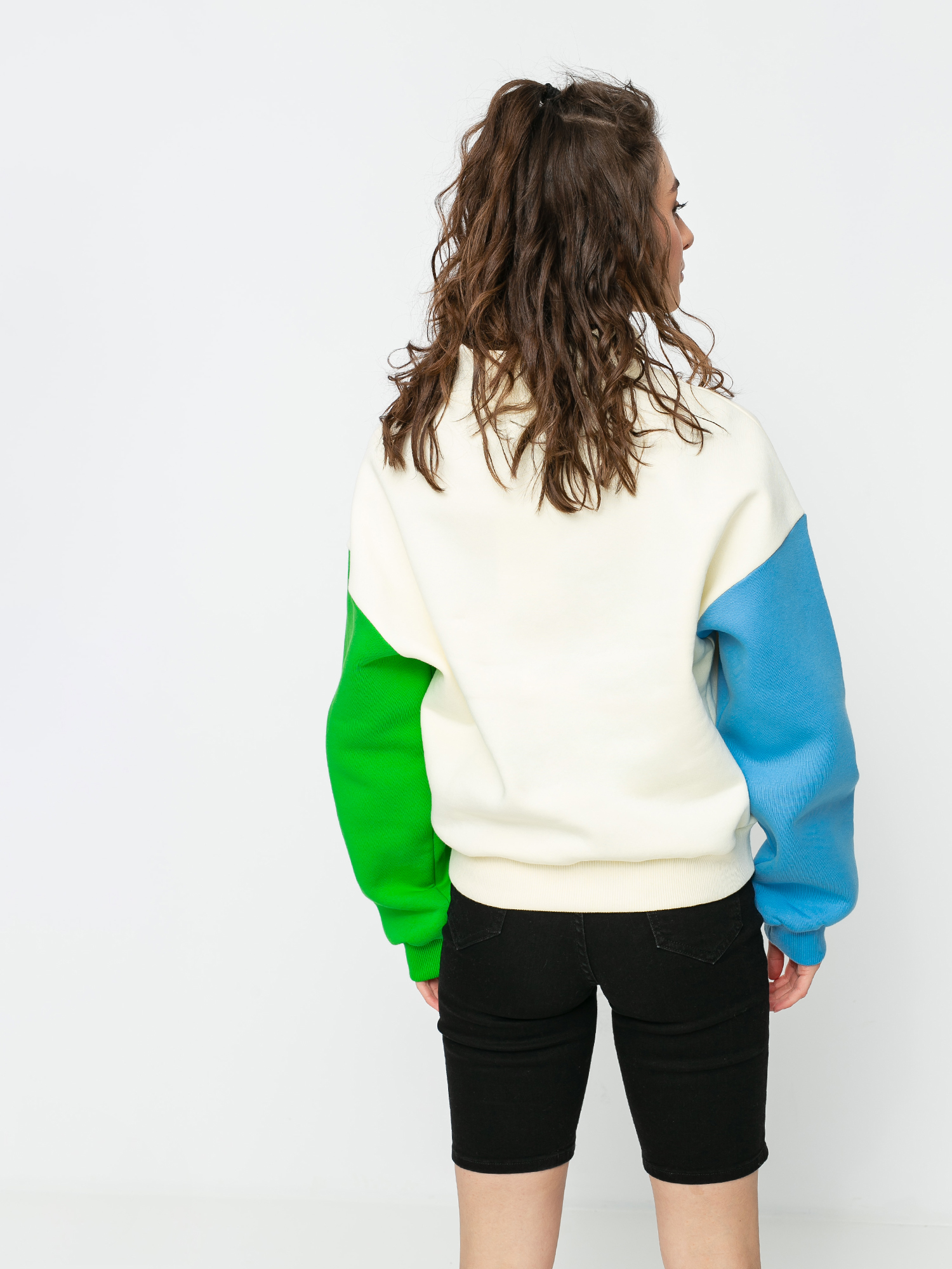 Bluza Local Heroes Grass & Sky Turtleneck Wmn (cream/blue/green)