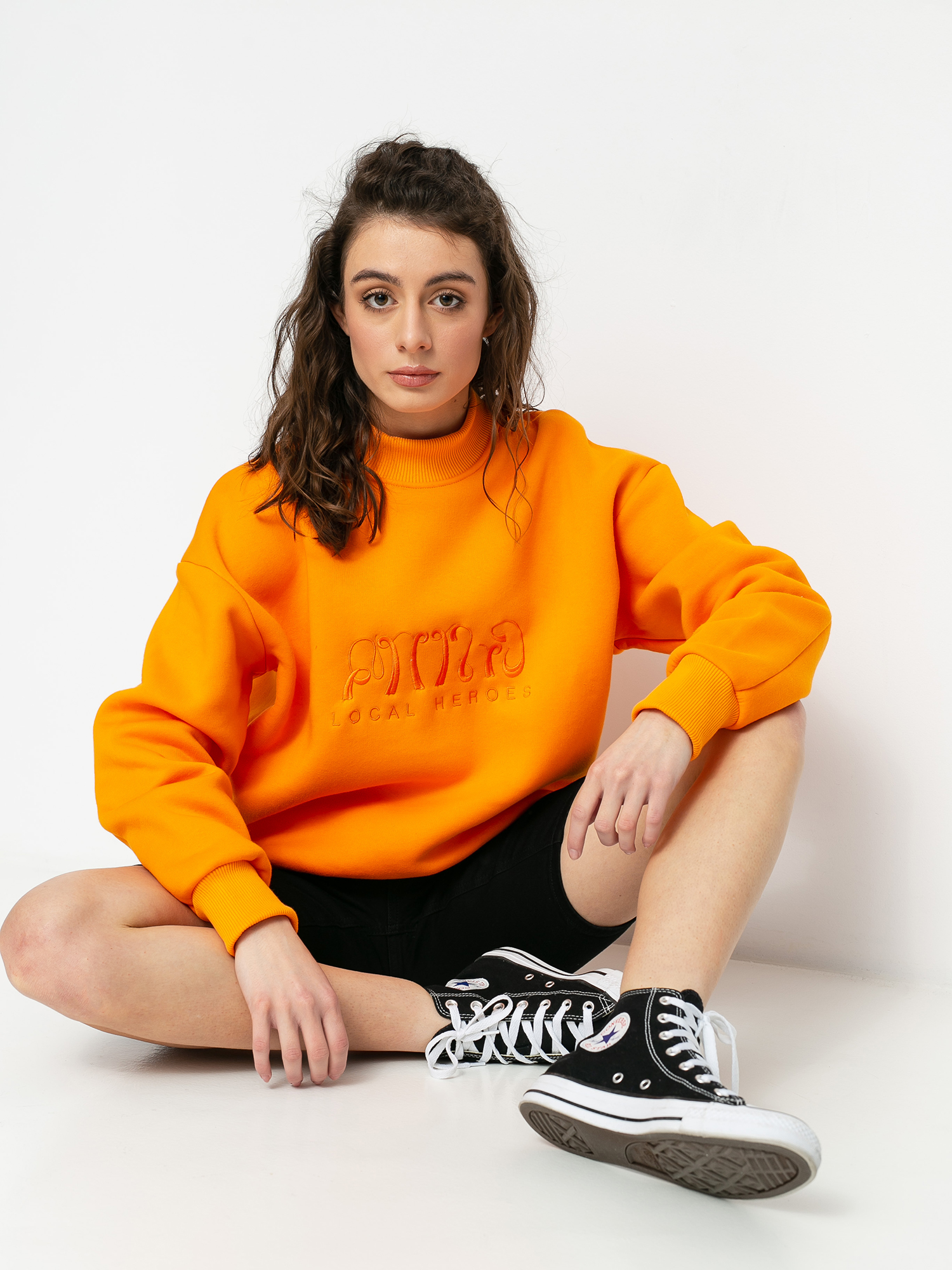 Bluza Local Heroes Mind Turtleneck Wmn (orange)