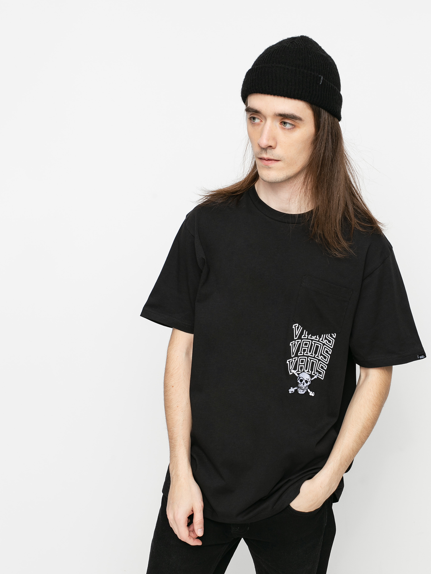 T-shirt Vans New Varsity Pocket (black)