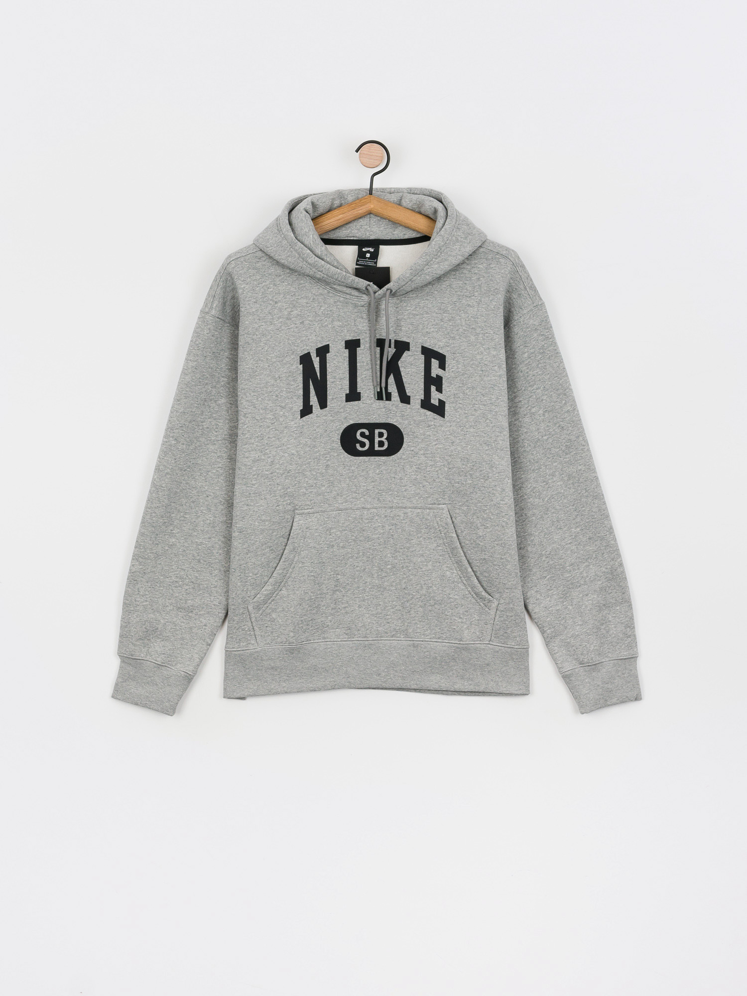 Bluza z kapturem Nike SB Collegiate HD (dk grey heather/black)