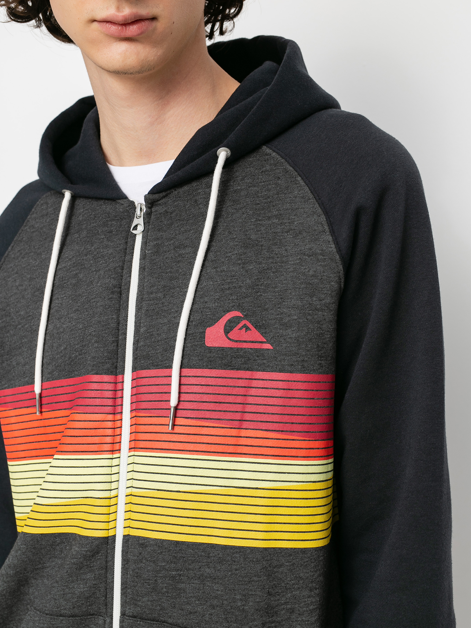 Bluza z kapturem Quiksilver Everyday Screen ZHD (dark grey heather)