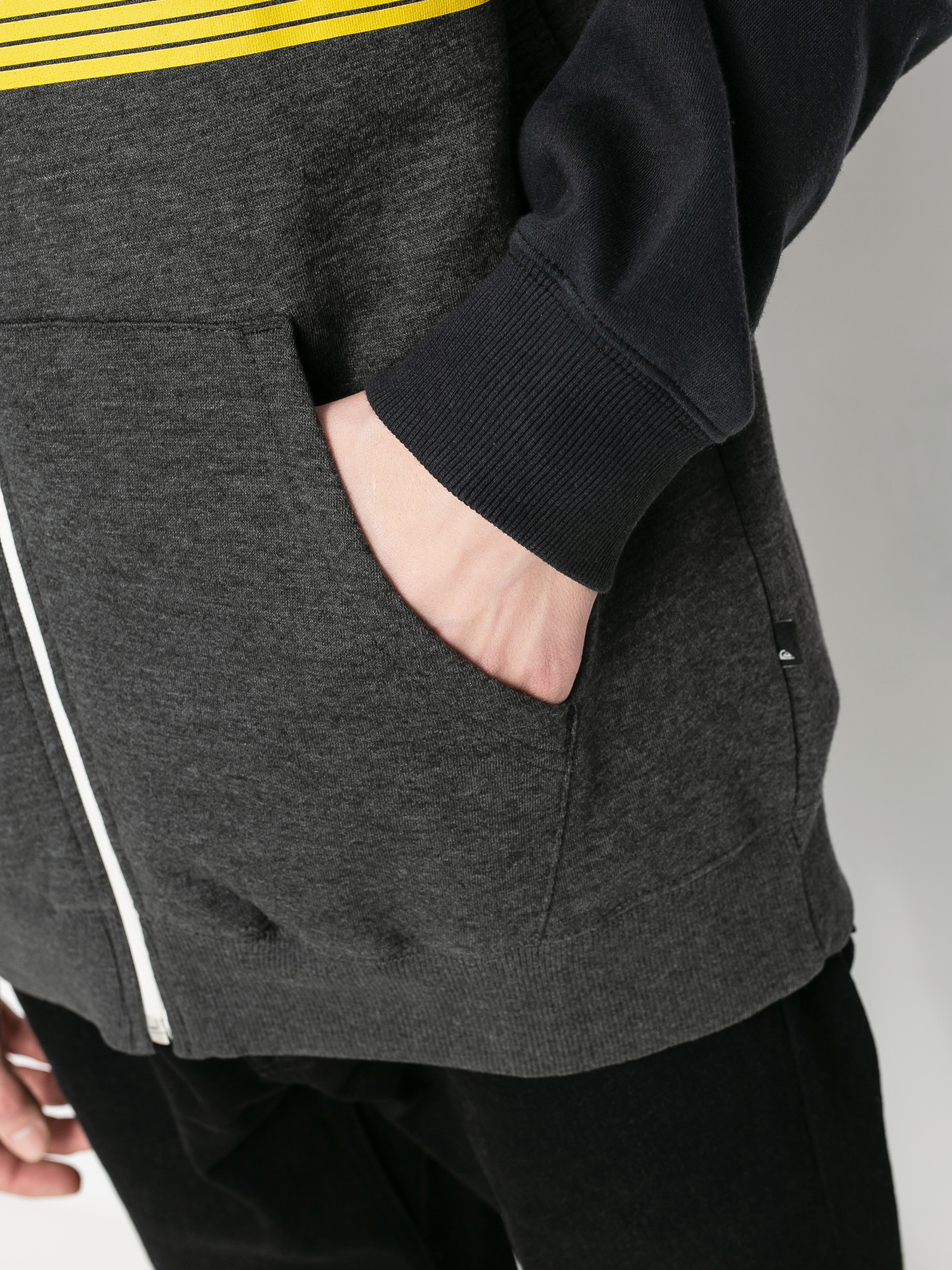 Bluza z kapturem Quiksilver Everyday Screen ZHD (dark grey heather)