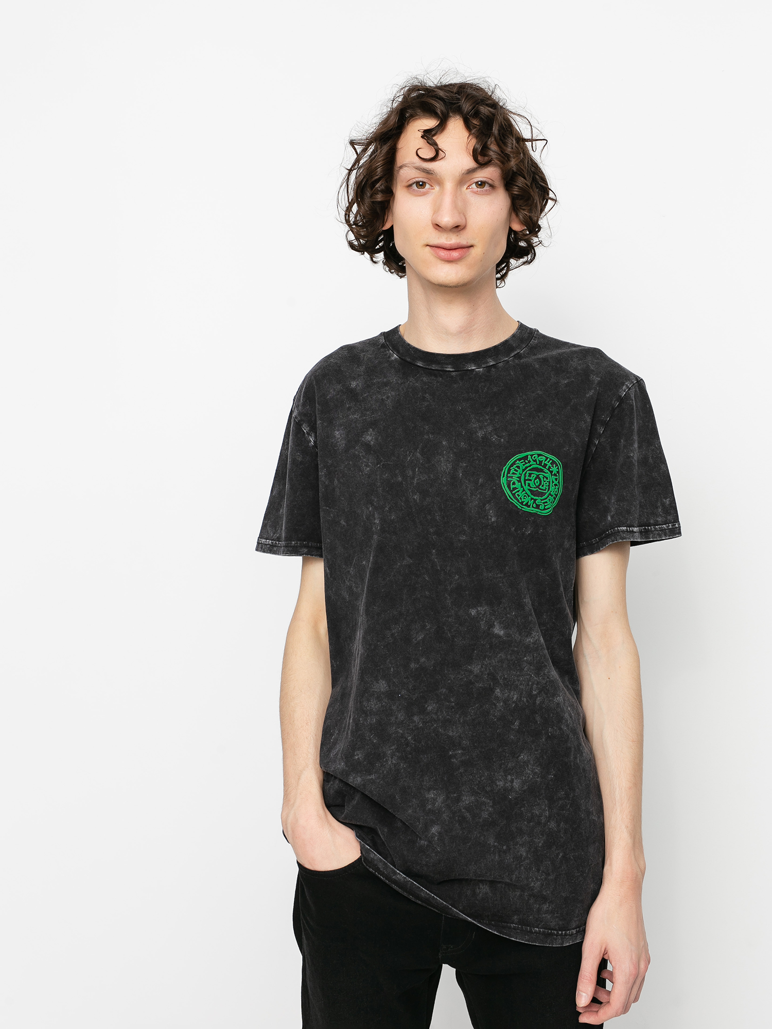 T-shirt DC Cool Club (black acid wash)