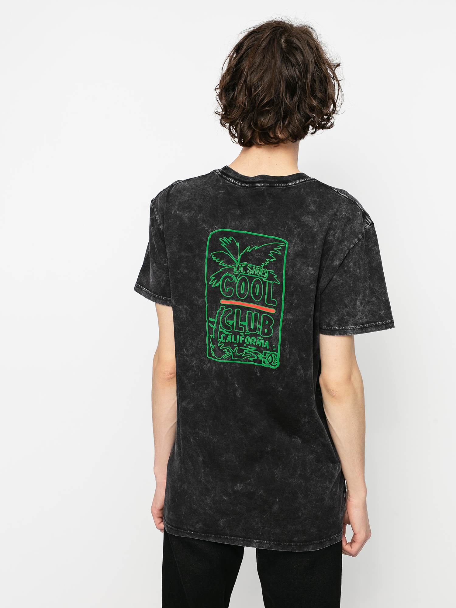 T-shirt DC Cool Club (black acid wash)