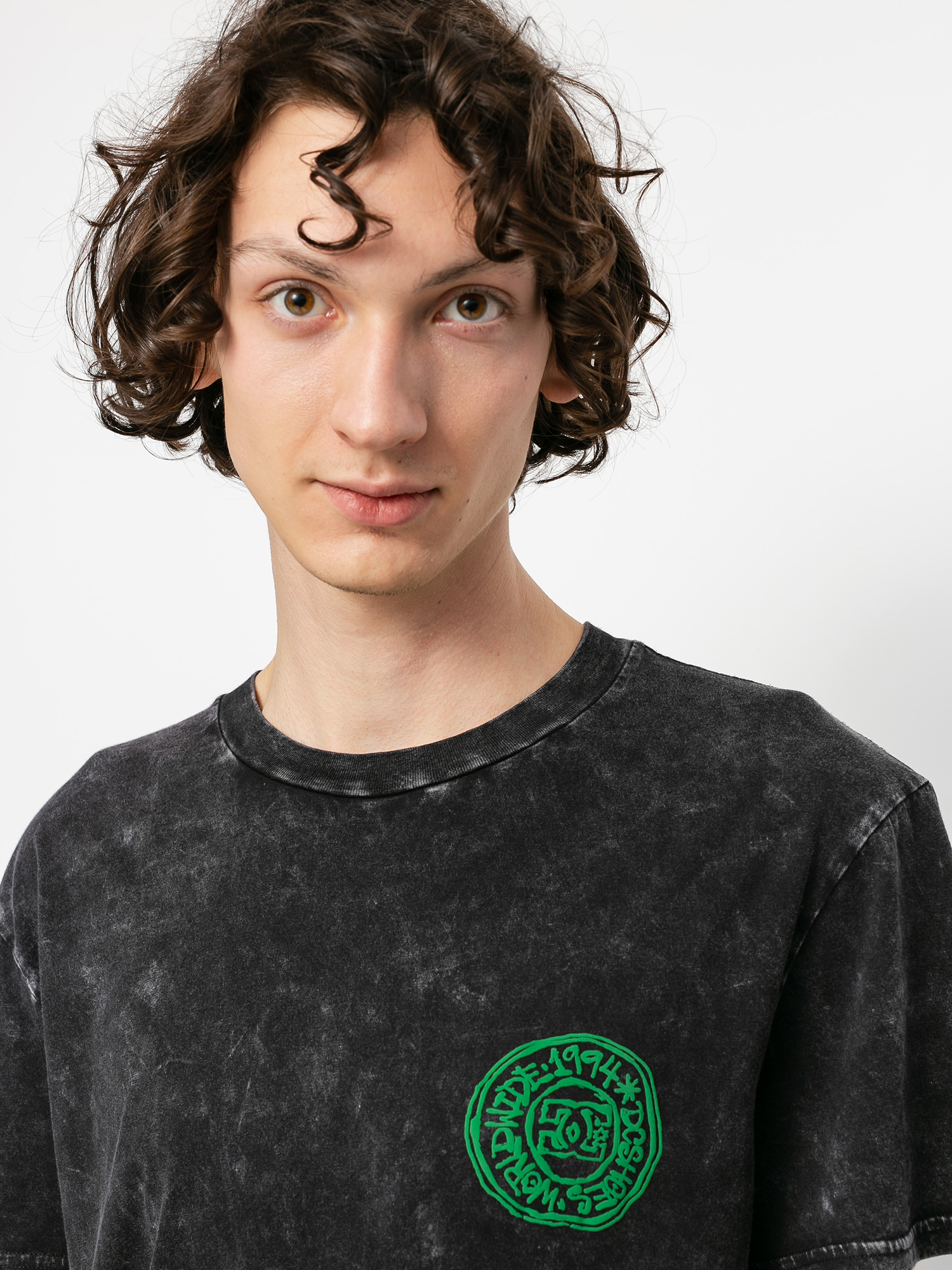 T-shirt DC Cool Club (black acid wash)