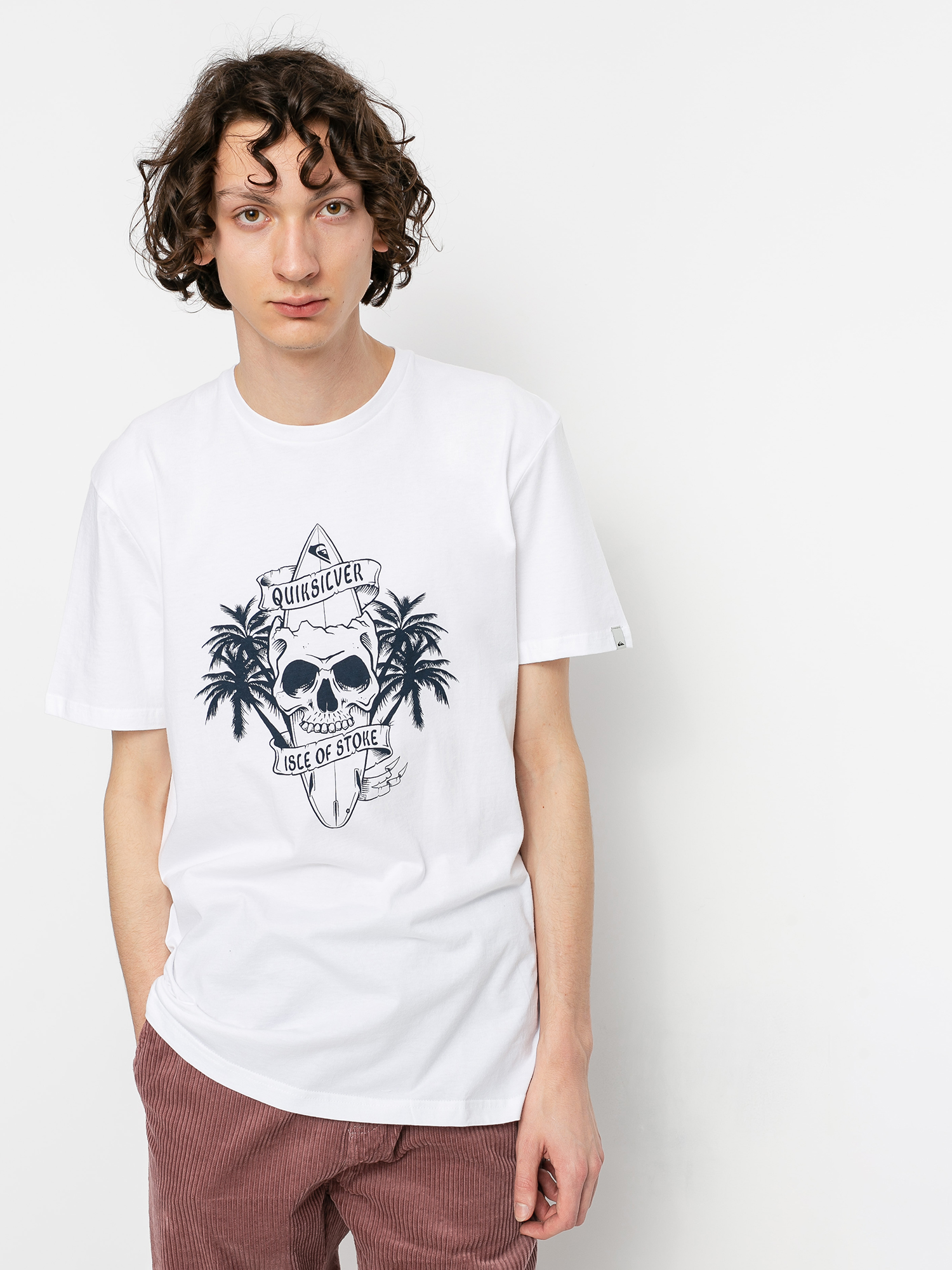 T-shirt Quiksilver Night Surfer (white)