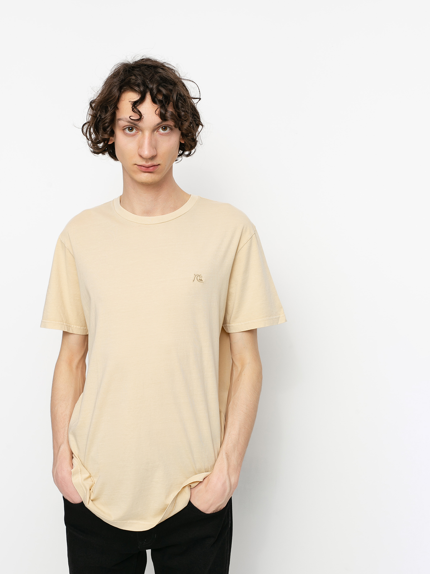 T-shirt Quiksilver Basic Bubble Embroidery (antique white)