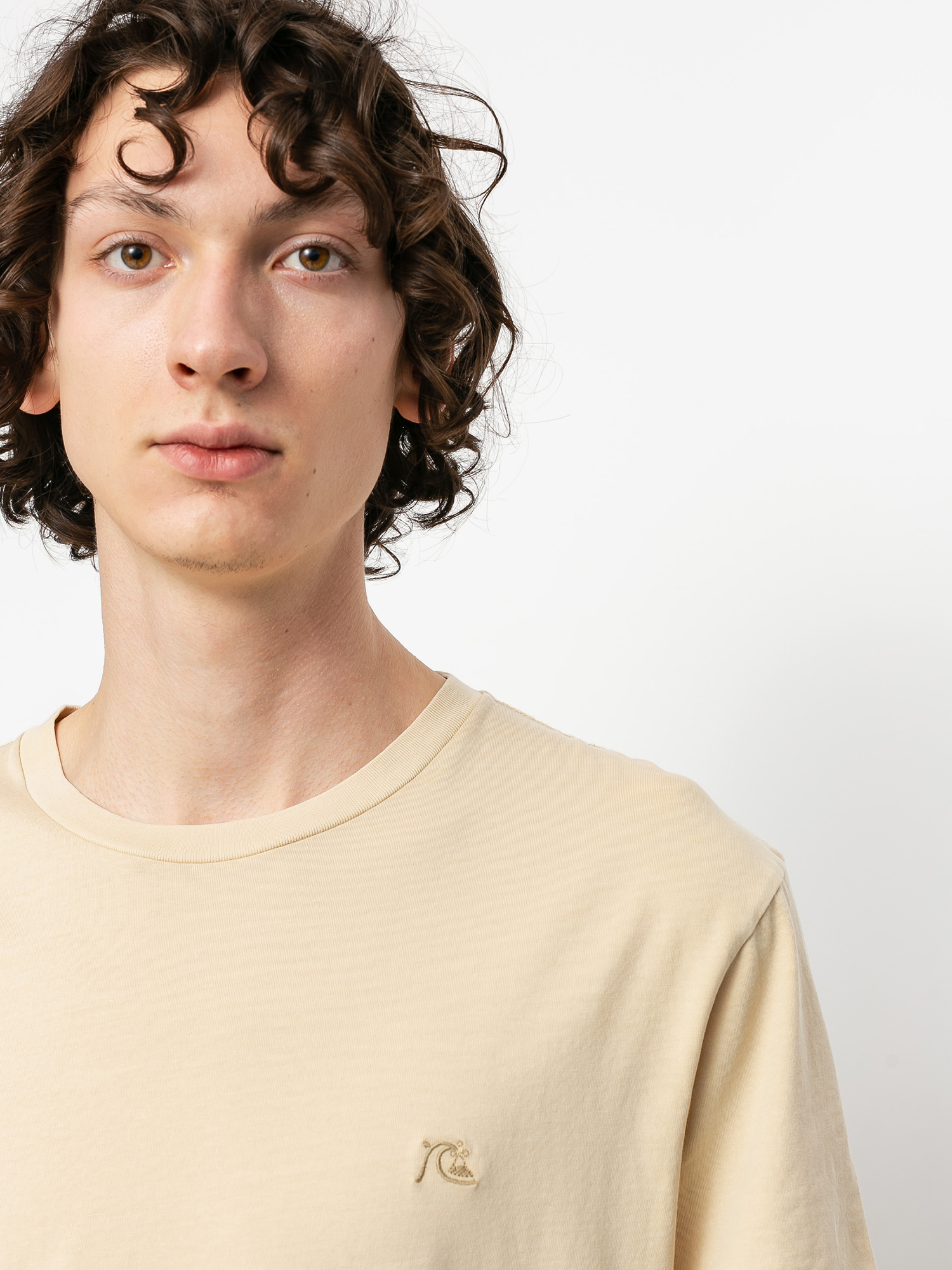 T-shirt Quiksilver Basic Bubble Embroidery (antique white)