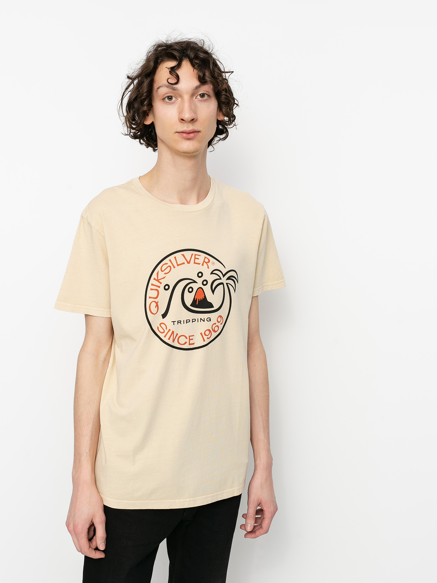 T-shirt Quiksilver Into The Wide (antique white)