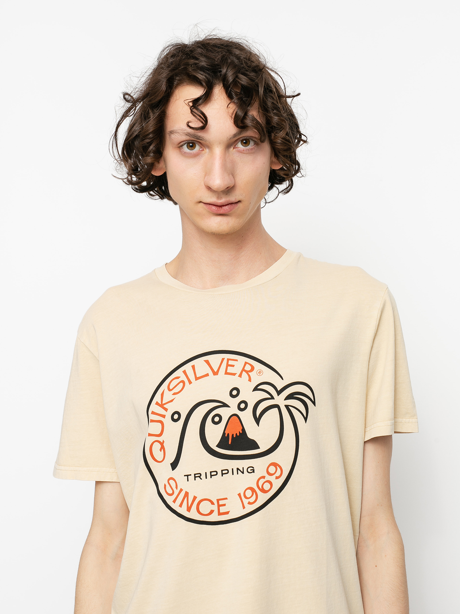 T-shirt Quiksilver Into The Wide (antique white)