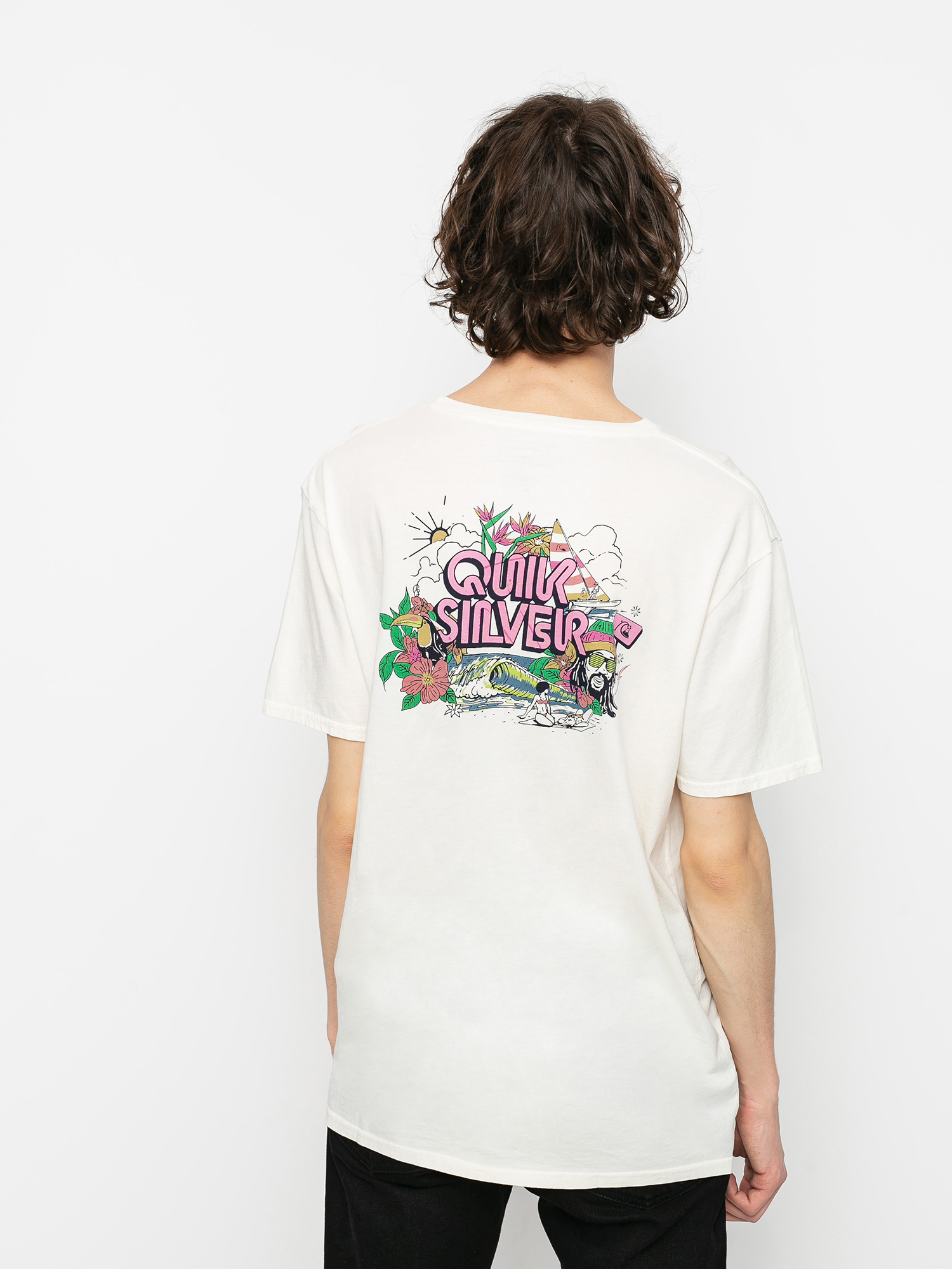 T-shirt Quiksilver Informal Disco (snow white)