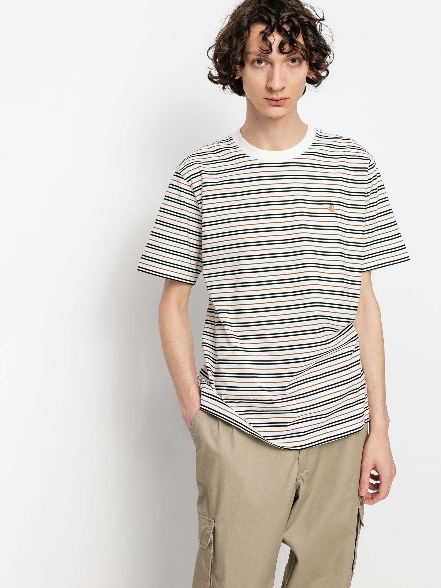 T-shirt Carhartt WIP Akron (akron stripe wax)