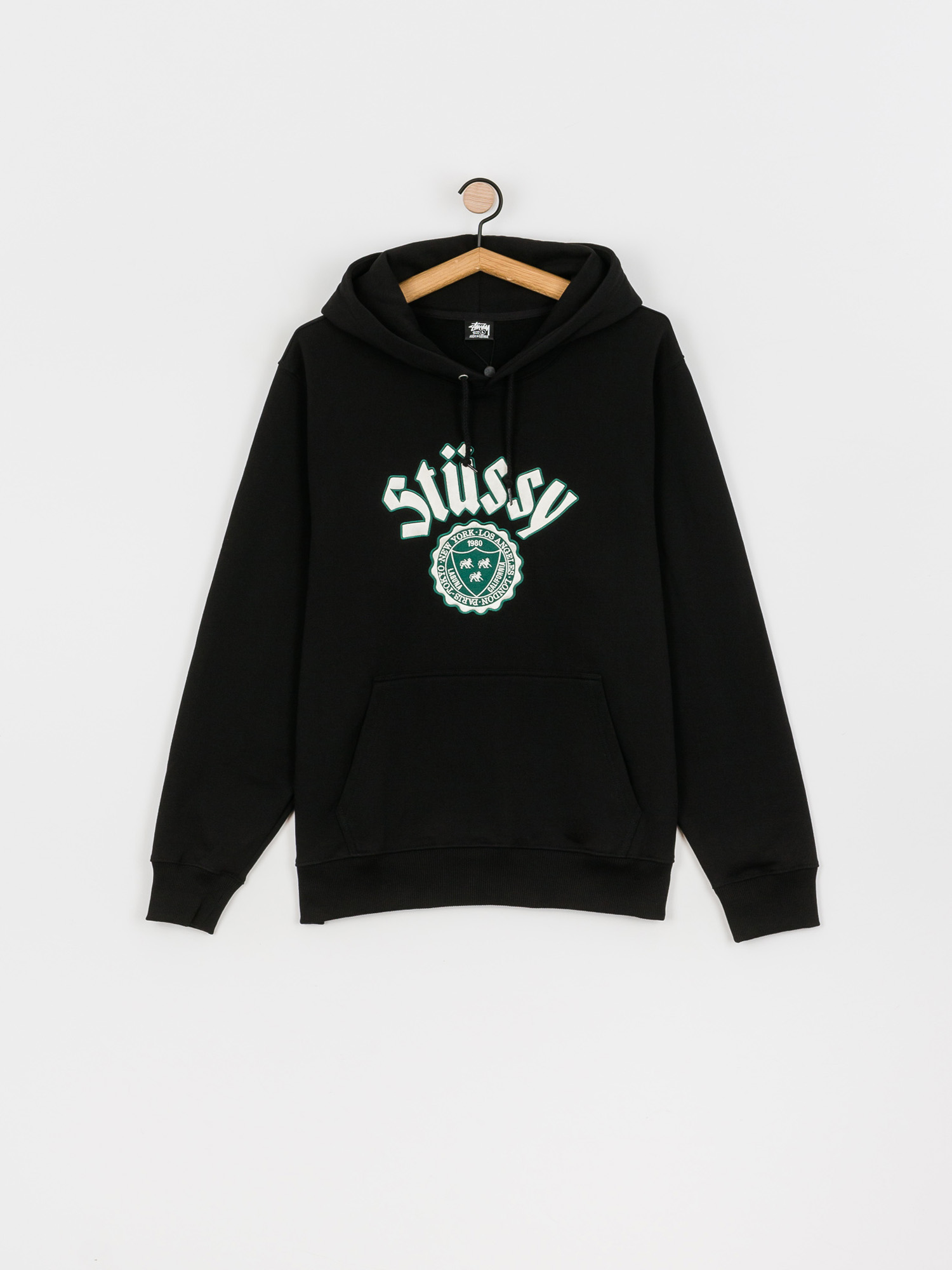 Bluza z kapturem Stussy City Seal App HD (black)