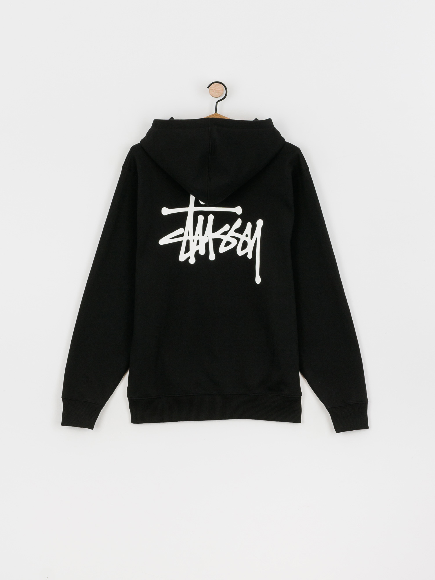 Bluza z kapturem Stussy Basic Stussy HD (black)