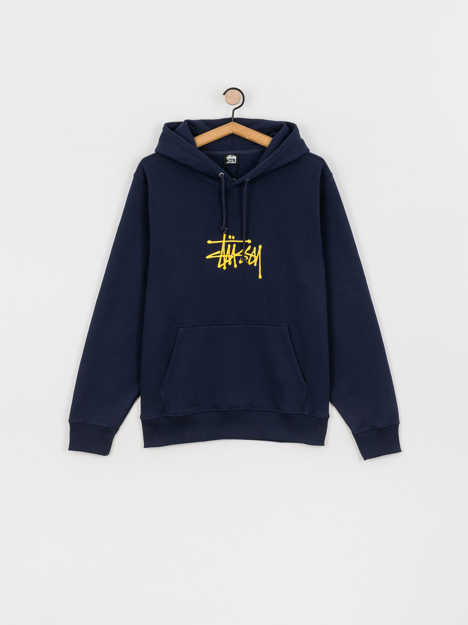Bluza z kapturem Stussy Basic Stussy App HD (navy)