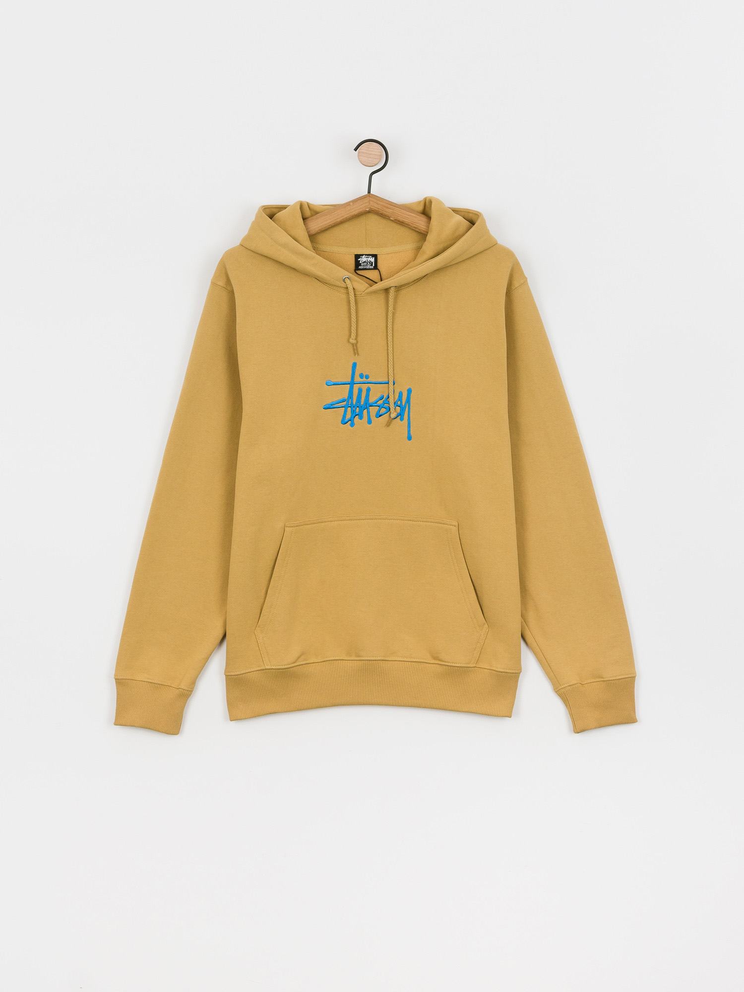 Bluza z kapturem Stussy Basic Stussy App HD (khaki)