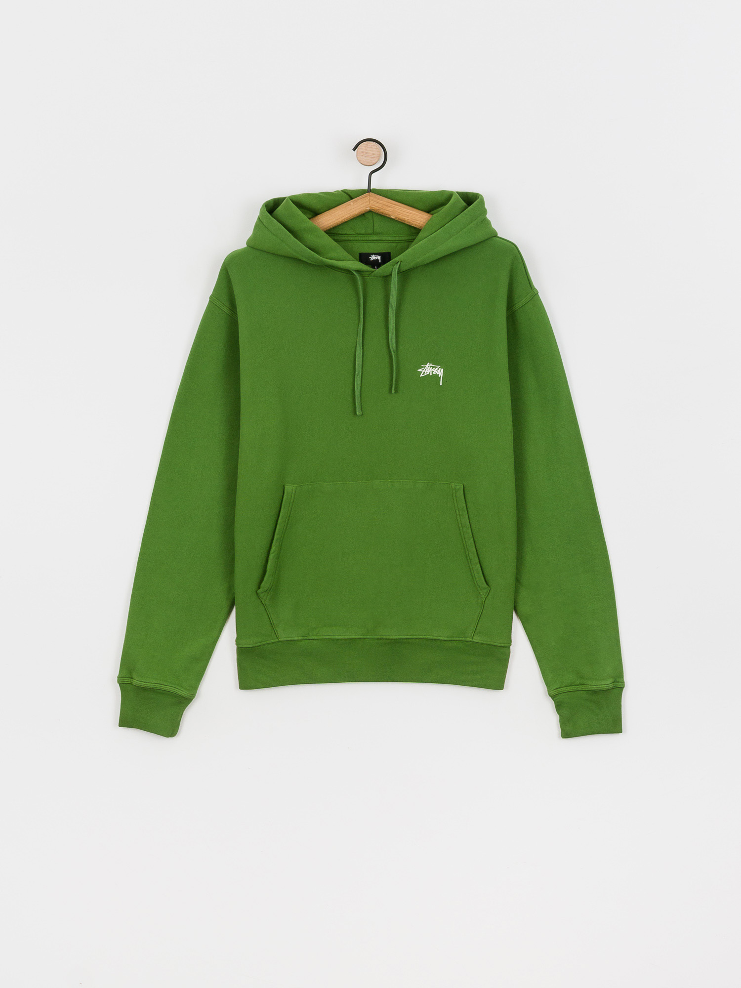 Bluza z kapturem Stussy Stock Logo HD (green)