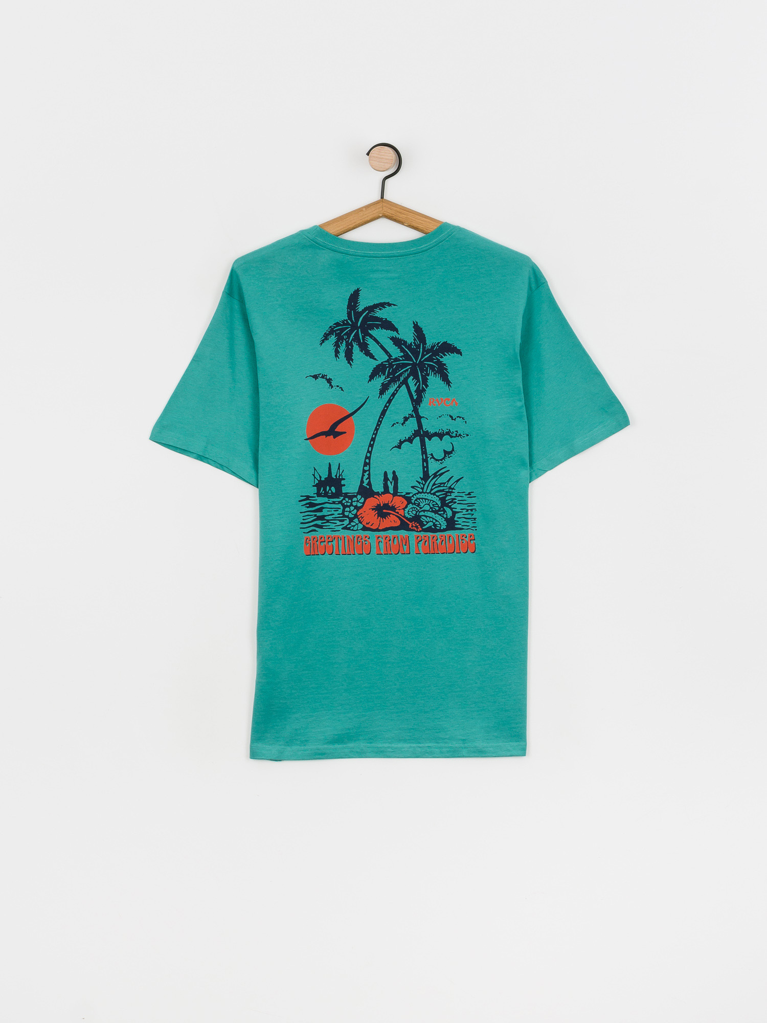 T-shirt RVCA Bliss (turquoise)