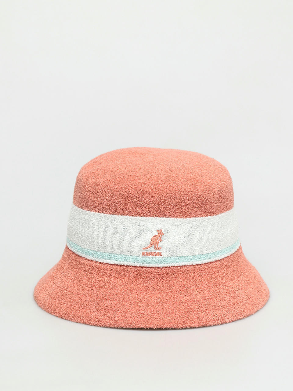 Kapelusz Kangol Bermuda Stripe Bucket (peach pink)