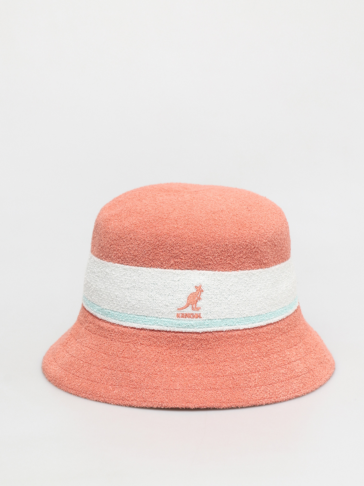 Kapelusz Kangol Bermuda Stripe Bucket (peach pink)