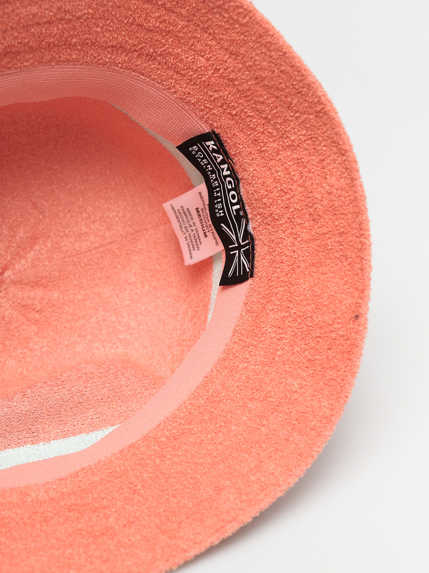 Kapelusz Kangol Bermuda Stripe Bucket (peach pink)