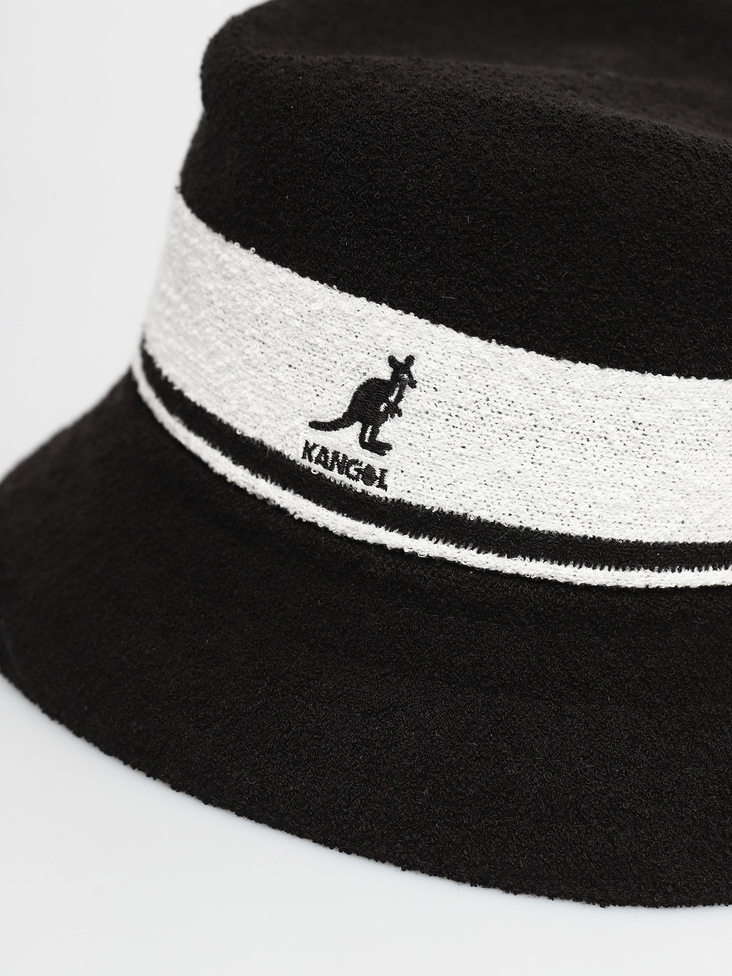 Kapelusz Kangol Bermuda Stripe Bucket (black)