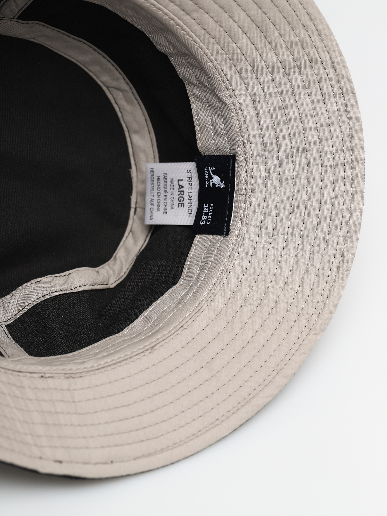 Kapelusz Kangol Stripe Lahinch (black)