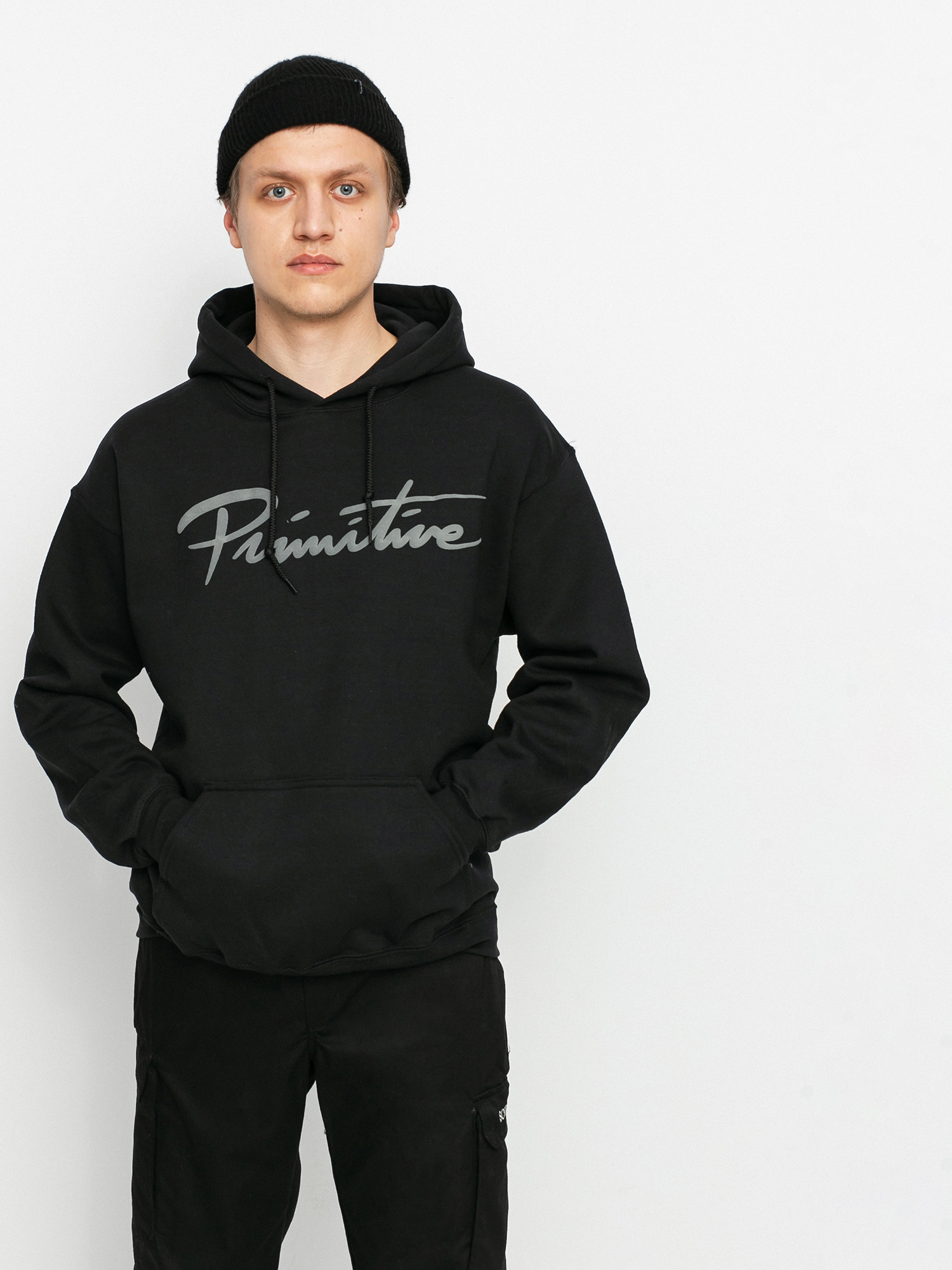 Bluza z kapturem Primitive Nuevo Puff HD (black)