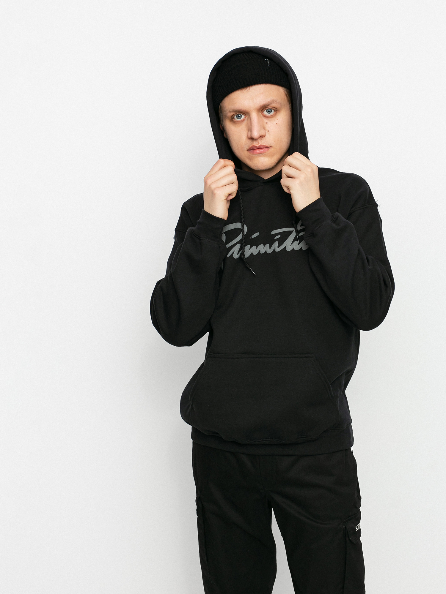 Bluza z kapturem Primitive Nuevo Puff HD (black)