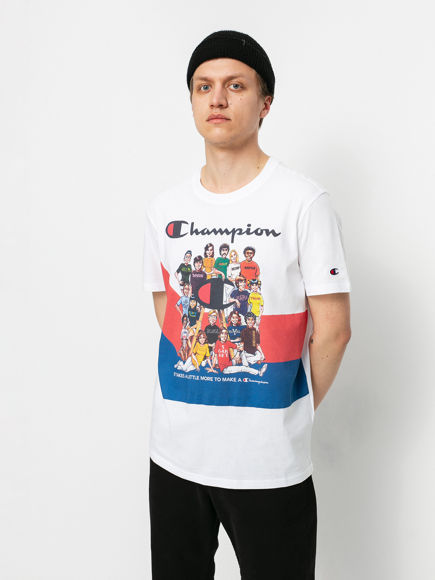 T-shirt Champion Crewneck 214345 (wht)
