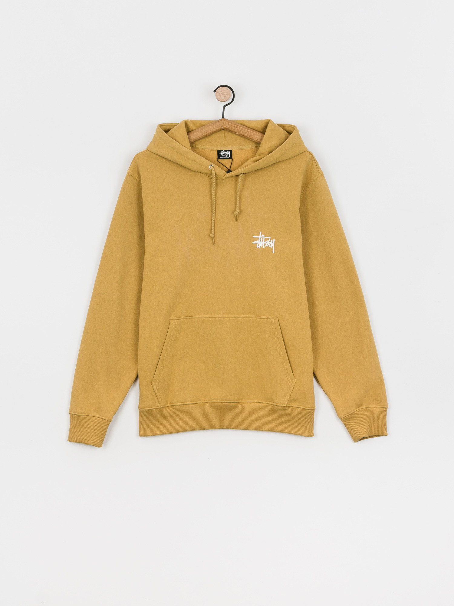 Bluza z kapturem Stussy Basic Stussy HD (khaki)
