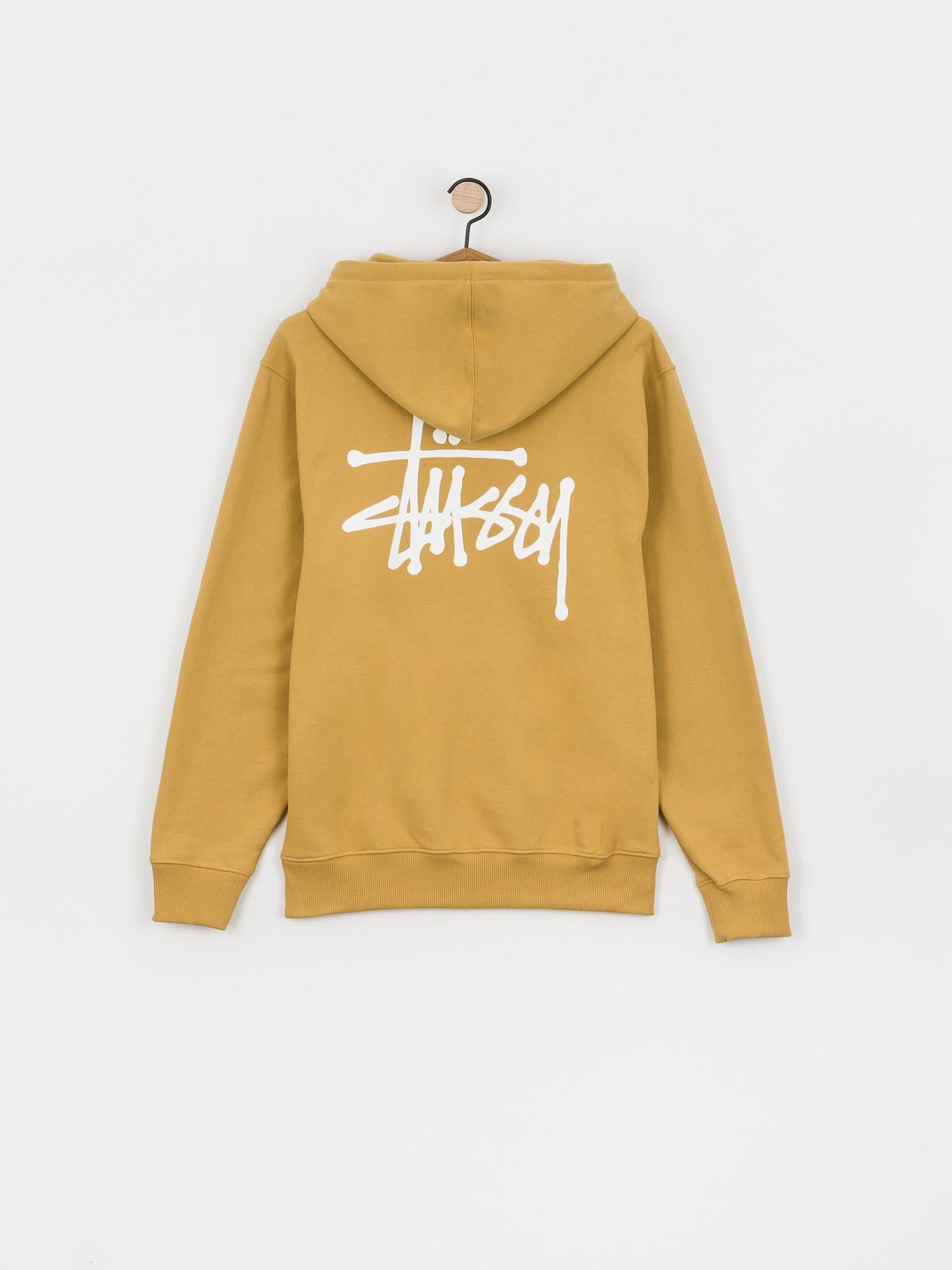 Bluza z kapturem Stussy Basic Stussy HD (khaki)