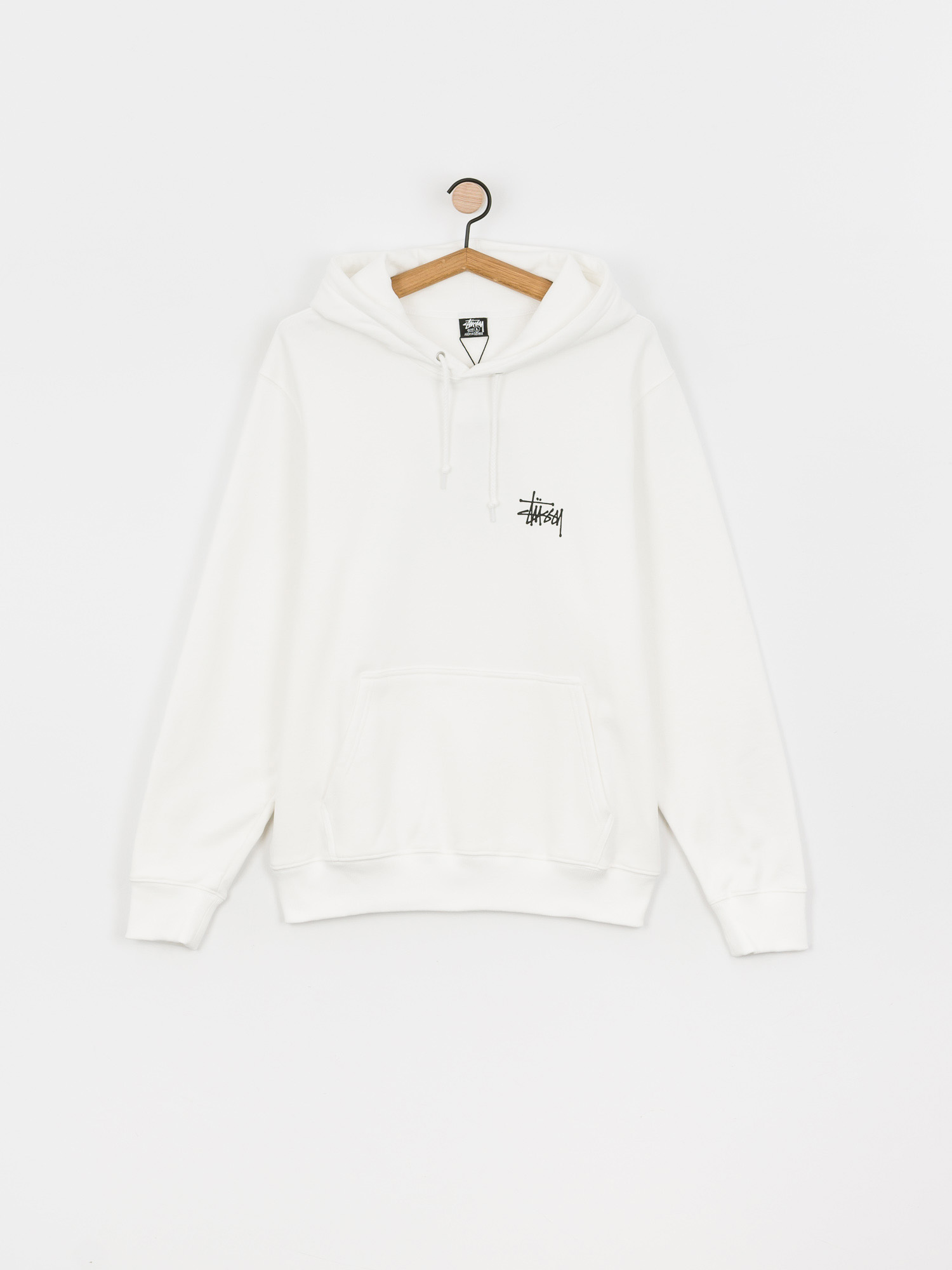 Bluza z kapturem Stussy Basic Stussy HD (white)