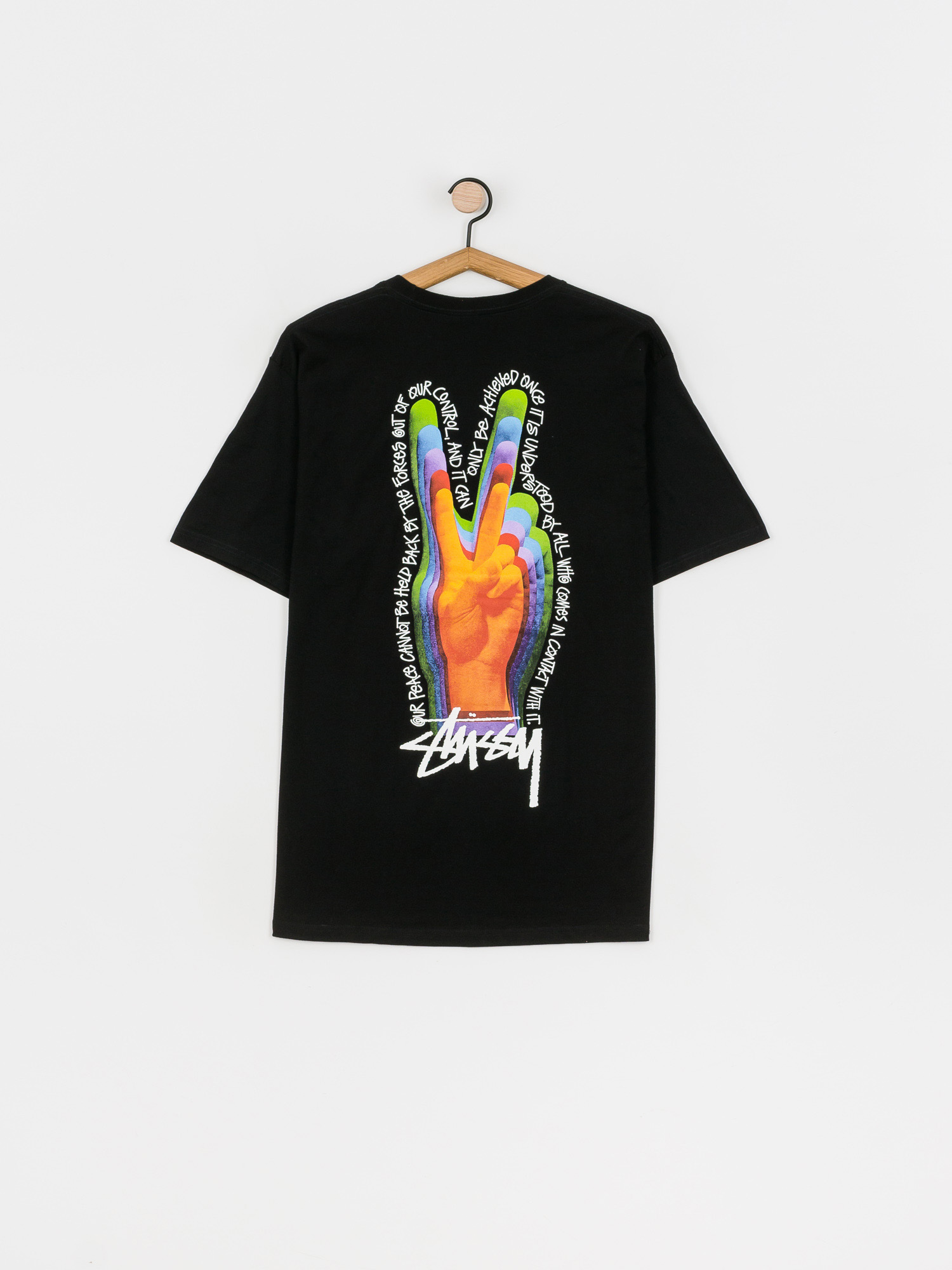 T-shirt Stussy Peace Sign (black)