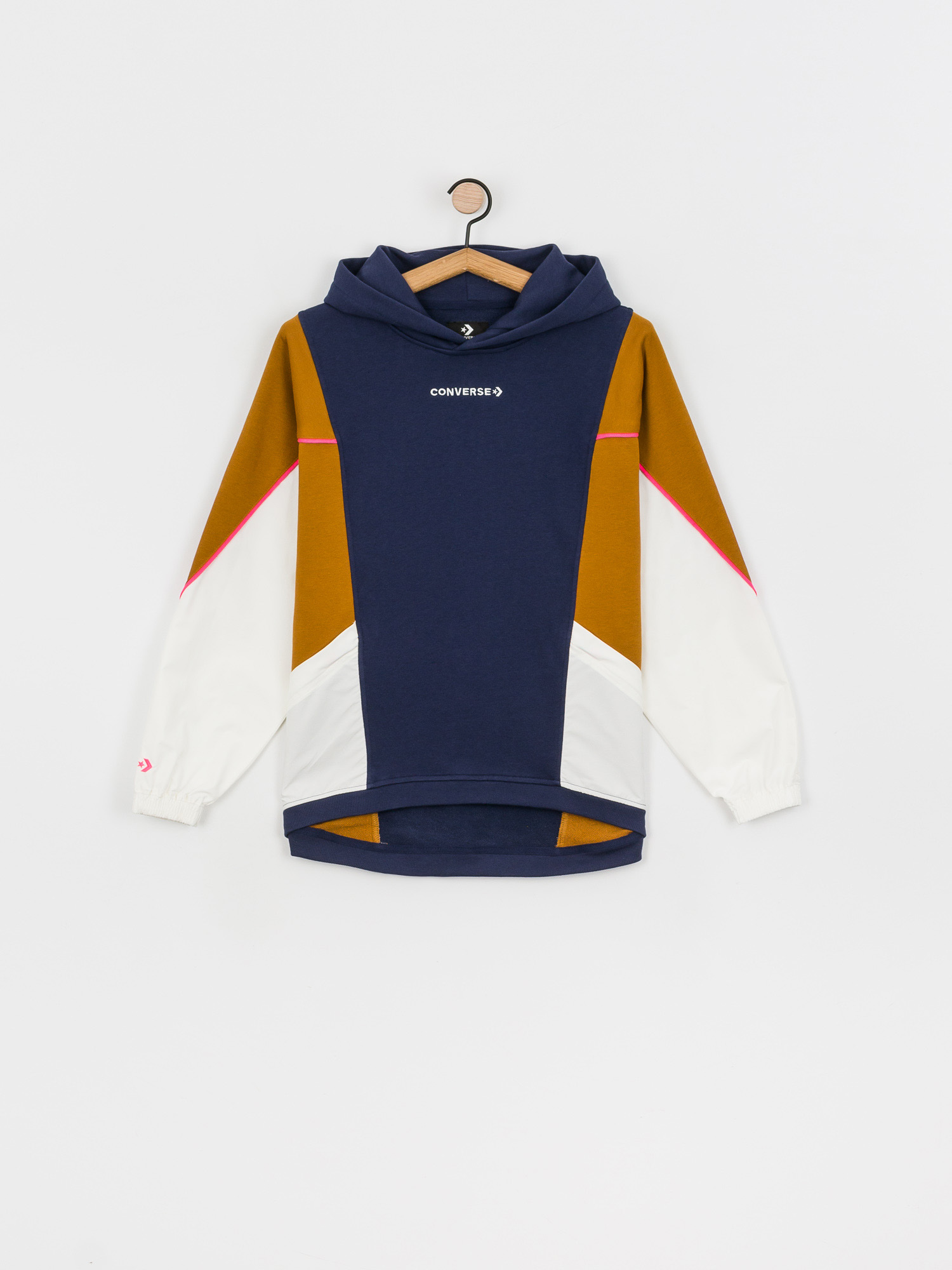 Bluza z kapturem Converse Blocked Alterrain HD Wmn (midnight navy multi)