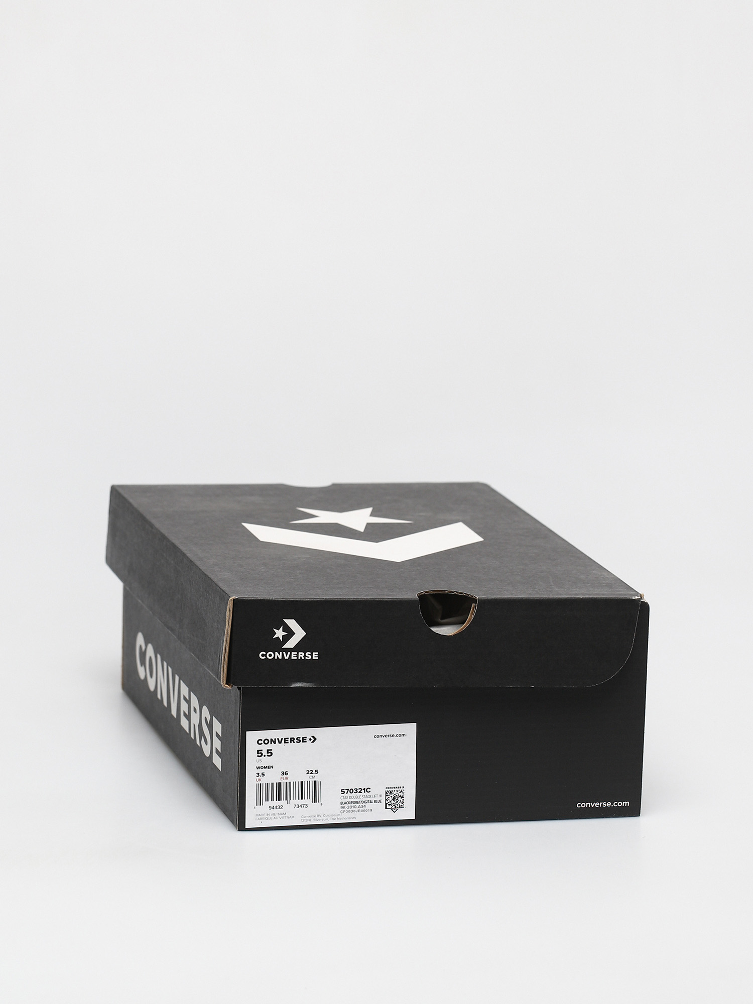 Trampki Converse Chuck Taylor All Star Double Stack Lift Hi Wmn (black)