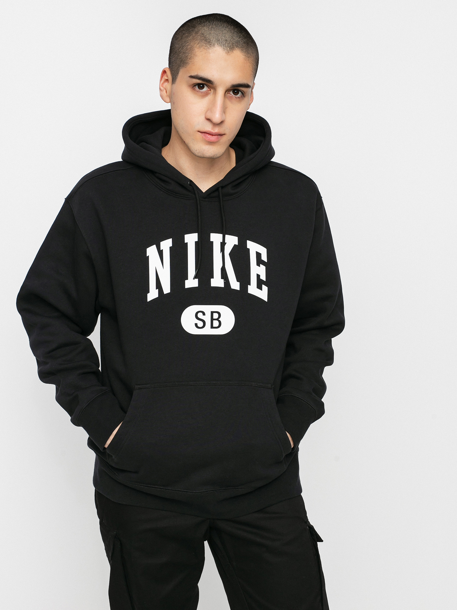 Bluza z kapturem Nike SB Collegiate HD (black/white)