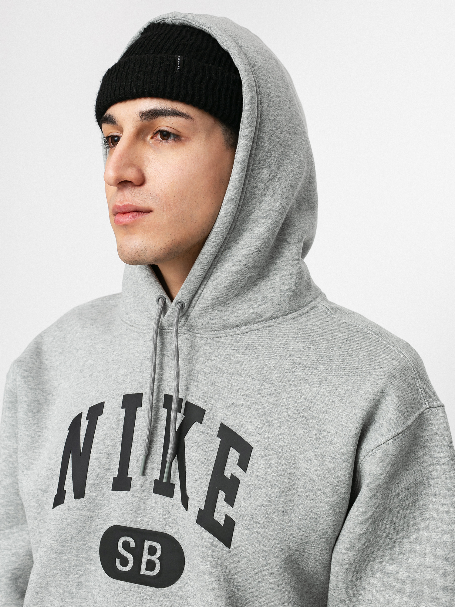 Bluza z kapturem Nike SB Collegiate HD (dk grey heather/black)