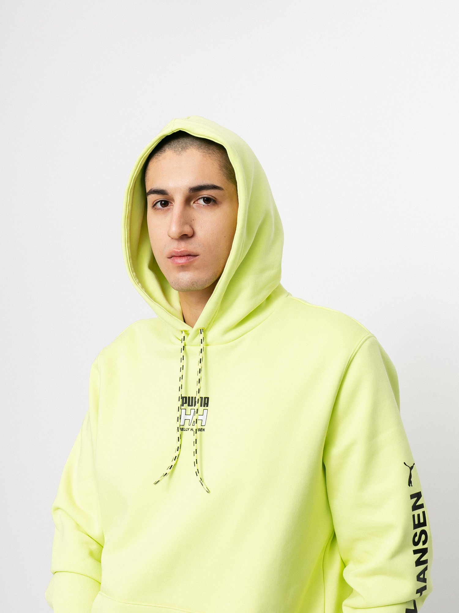 Bluza z kapturem Puma X Helly Hansen HD (sunny lime)