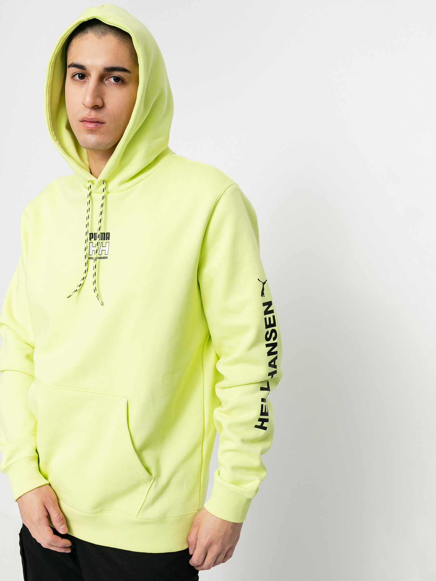 Bluza z kapturem Puma X Helly Hansen HD (sunny lime)