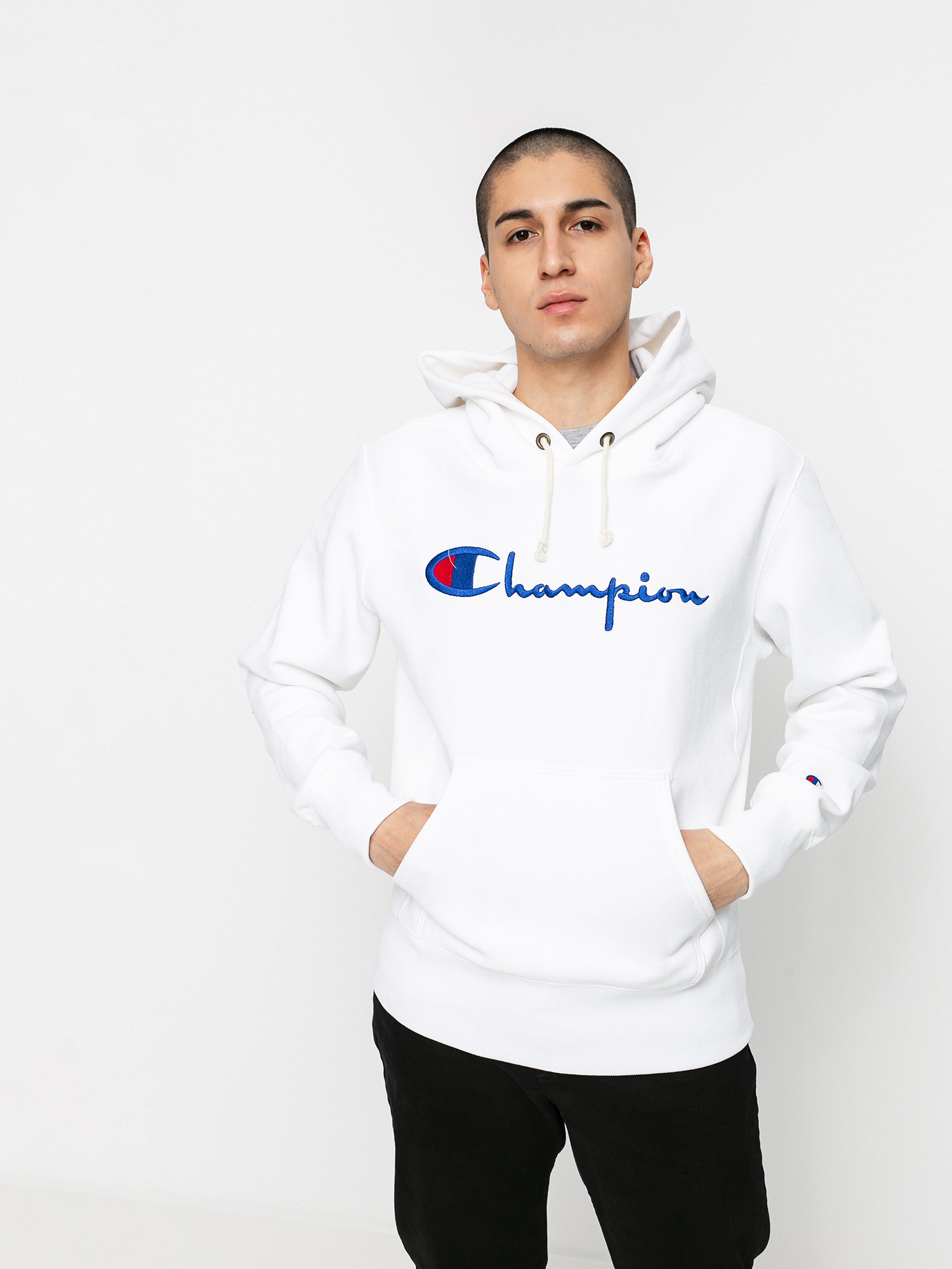 Bluza z kapturem Champion Sweatshirt HD 215159 (wht)