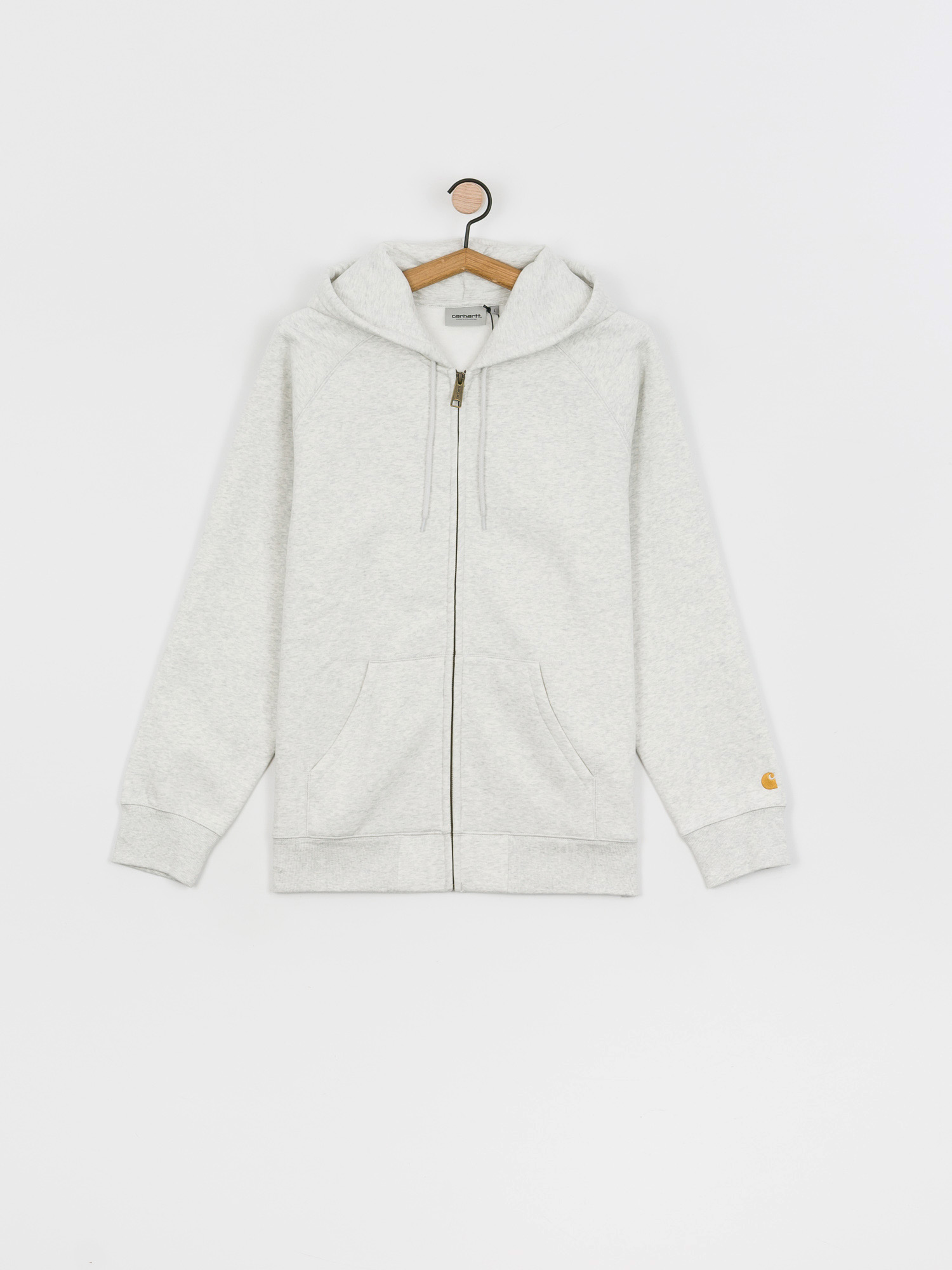Bluza z kapturem Carhartt WIP Chase ZHD (ash heather/gold)